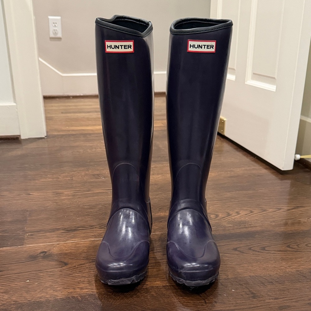 Hunter Women's Regent Neoprene Boots in Aubergine
